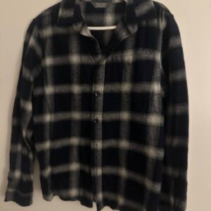 Black and White Plaid Shirt